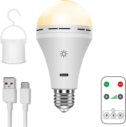 Rechargeable LED Lamp with Wireless USB Charging