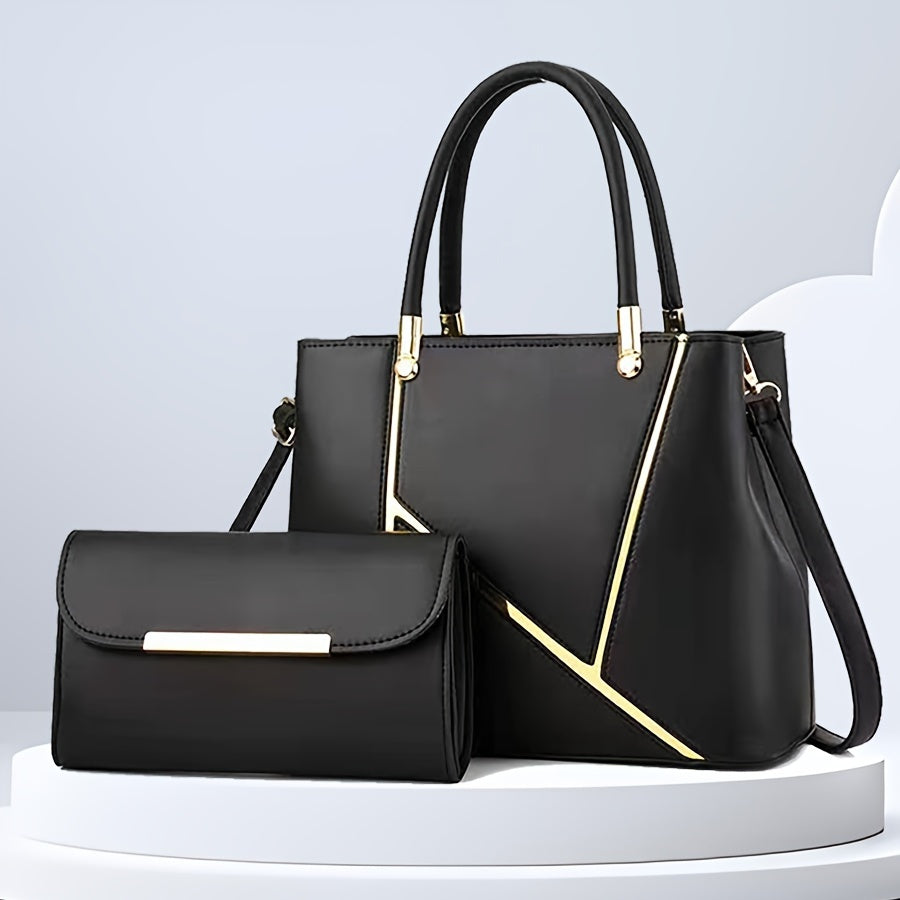 Dual-Bag Combo with Shoulder Tote & Compact Messenger for Women – Everyday Versatility & Multi-Pocket Storage