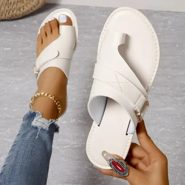 Toe Realignment Sandals for Women with Arch Support and Bunion Relief – Black, White, Brown