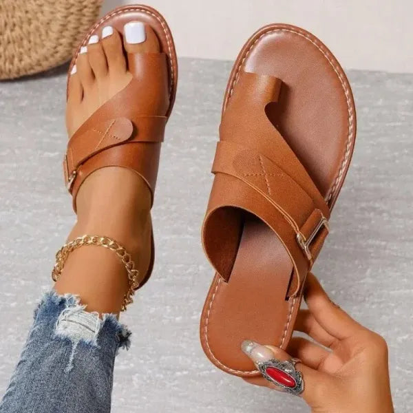 Toe Realignment Sandals for Women with Arch Support and Bunion Relief – Black, White, Brown