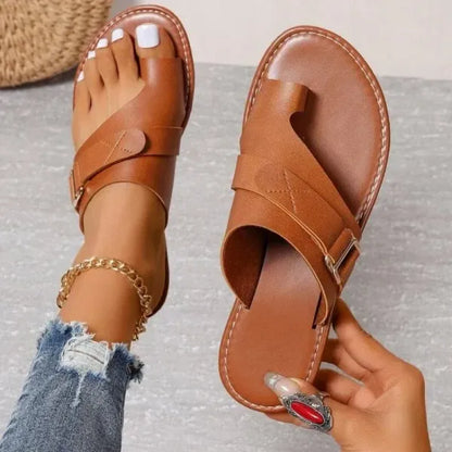 Toe Realignment Sandals for Women with Arch Support and Bunion Relief – Black, White, Brown