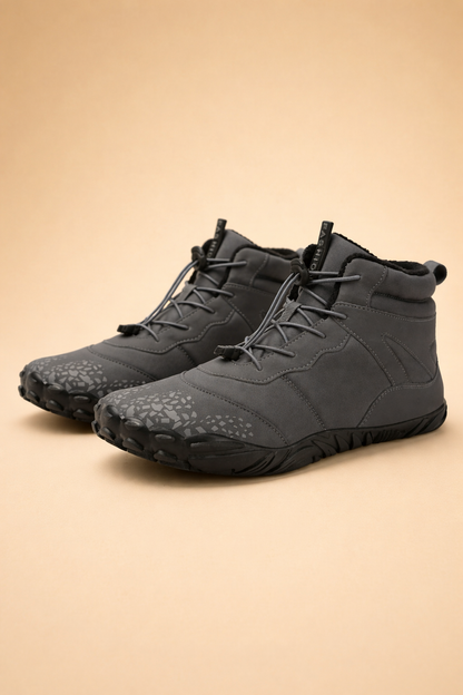 Women's Waterproof Minimalist Winter Boots – Zero-Drop Flexible Sole for Unrestricted Toe Movement & Outdoor Traction