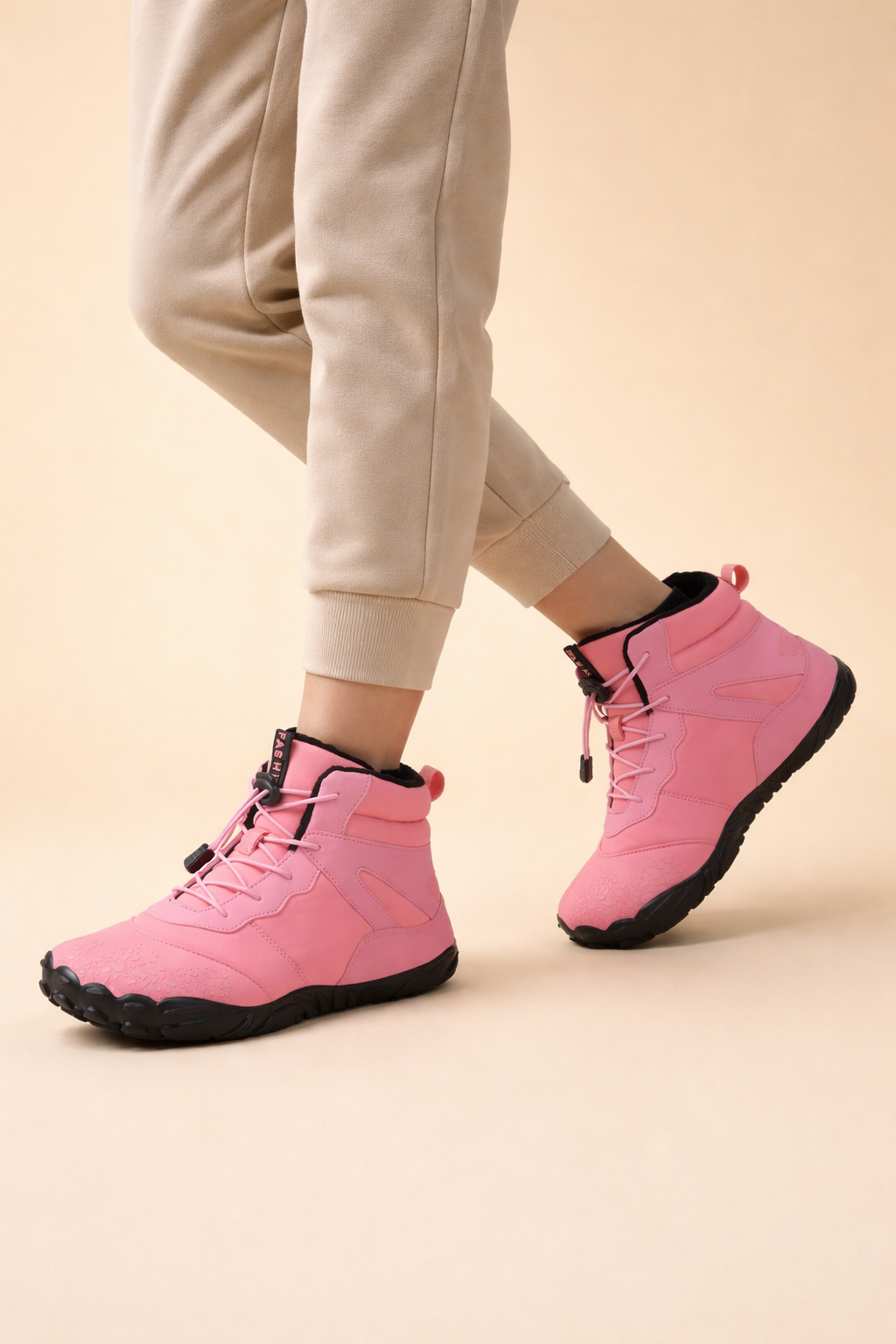 Women's Waterproof Minimalist Winter Boots – Zero-Drop Flexible Sole for Unrestricted Toe Movement & Outdoor Traction