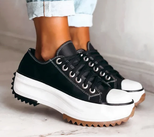 Zapatos de plataforma para mujer con soporte para el arco – Plantilla acolchada para uso diario – Casual y elegante – EE. UU. 5-10