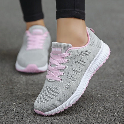 Breathable Mesh Sneakers for Women with Built-In Arch Support for All-Day Comfort and Posture Relief