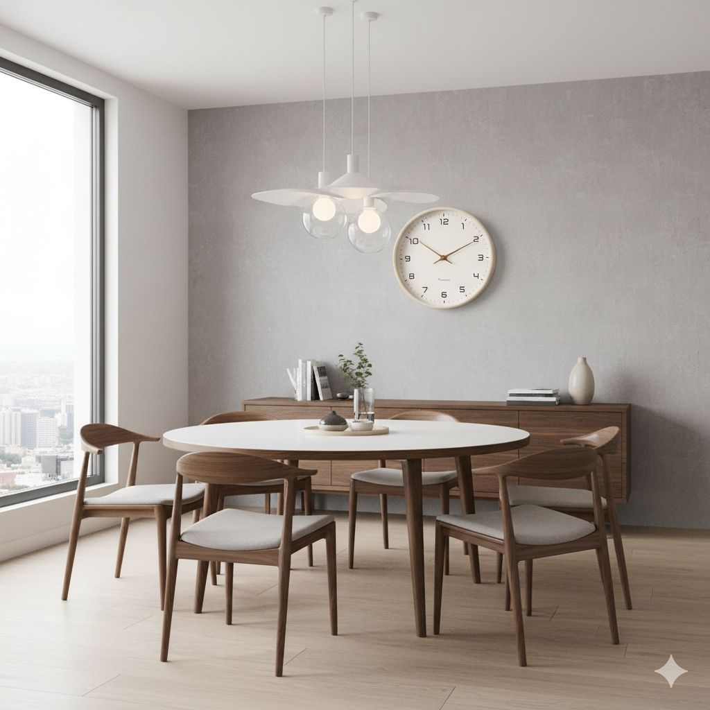 Reloj de pared de madera elegante | Reloj de pared decorativo moderno con mecanismo de barrido silencioso | Diseño atemporal para cualquier espacio
