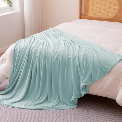 Comodidad refrescante | Manta ligera reversible para personas calurosas | Manta fina y suave para cama y sofá
