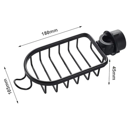 Shower Caddy Organizer for Showerhead – Stainless Steel Hanging Basket with Drainage Grid for Soap, Shampoo & Bath Essentials
