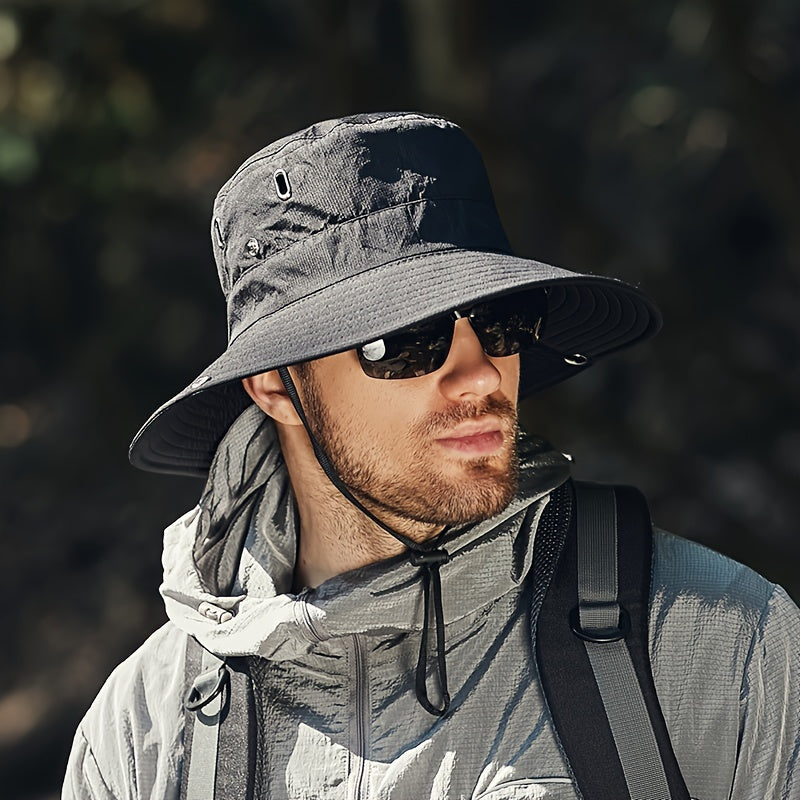 Wide Brim Sun Hat with UPF 50+ UV Protection for Hiking, Beach & Outdoor Adventures